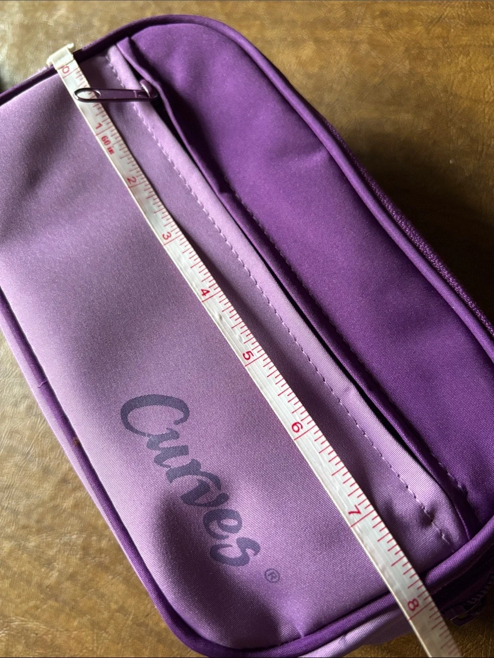 Avon Curves Purple Travel Cosmetic Pouch